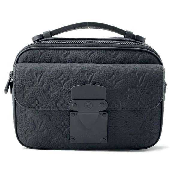 Louis Vuitton S Lock Messenger Leather Noir Black - Picture 1 of 12